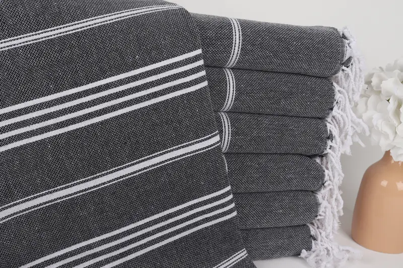 Gift For Wedding Day, Bridesmaid Proposal Gift, Bridesmaid Gift Towel, Gift For Him, Custom Towel, 70x40 Cotton Striped Towel, Custom Turkish Towel - 1