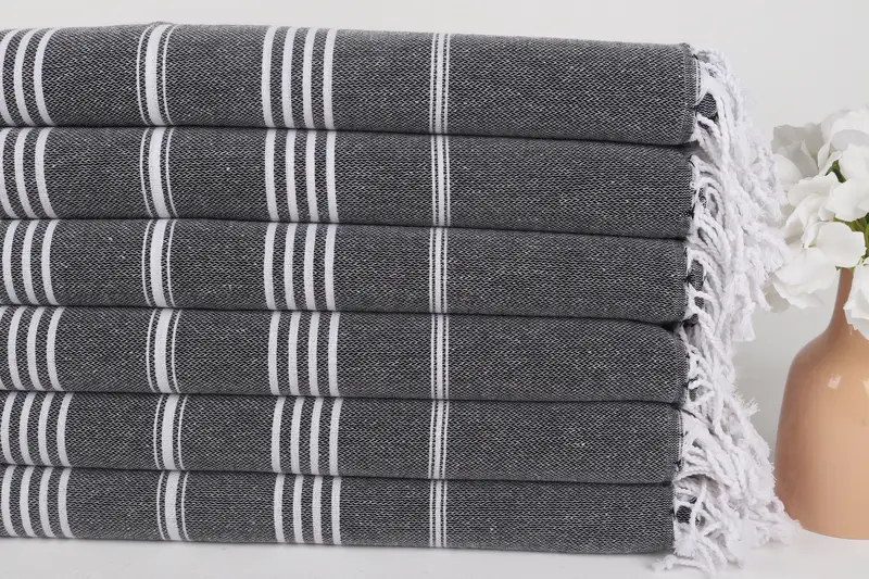 Gift For Wedding Day, Bridesmaid Proposal Gift, Bridesmaid Gift Towel, Gift For Him, Custom Towel, 70x40 Cotton Striped Towel, Custom Turkish Towel - 3