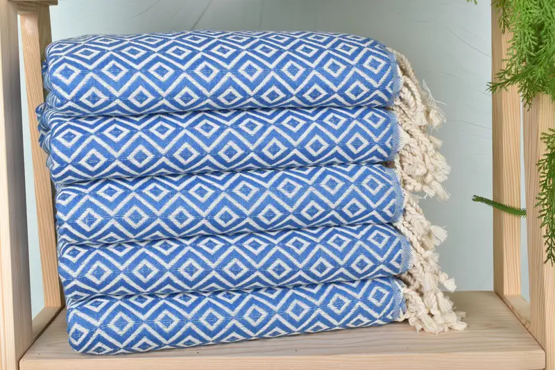 Absorbent Turkish towel, Merry Christmas Gifts, 70x40 Cotton Diamond Towel, Bachelorette Party Items, Quick-dry towel, Personalized Beach Towel - 2