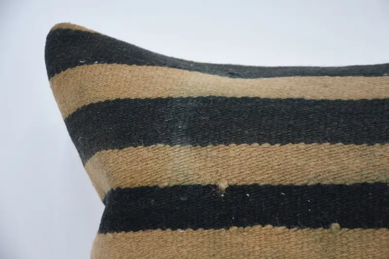 Cushion Cover, Kilim Pillow Cover, 20x28 Beige Pillow Sham, Throw Kilim Pillow, Antique Pillows, Living Room Throw Cushion - 2
