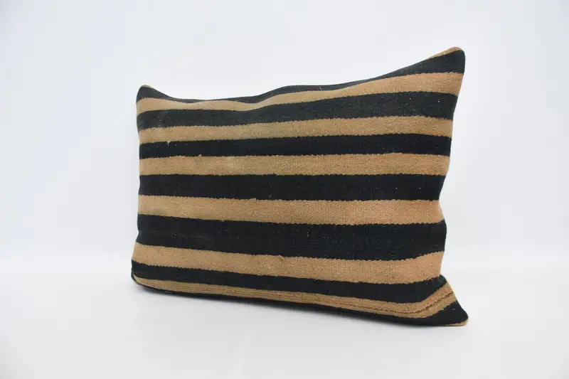 Cushion Cover, Kilim Pillow Cover, 20x28 Beige Pillow Sham, Throw Kilim Pillow, Antique Pillows, Living Room Throw Cushion - 4
