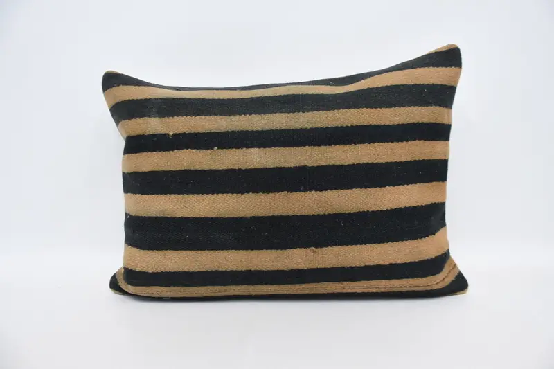 Cushion Cover, Kilim Pillow Cover, 20x28 Beige Pillow Sham, Throw Kilim Pillow, Antique Pillows, Living Room Throw Cushion - 1