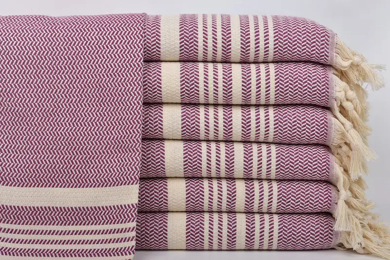 Monogram Towels, Turkish Hand Towel, Wedding Gift, Personalized Gift, Custom Tea Towel, 40x18 Cotton Striped Towel, Beach Theme Wedding Gift - 1