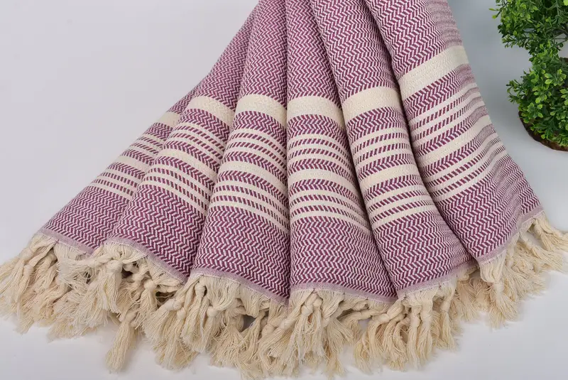 Monogram Towels, Turkish Hand Towel, Wedding Gift, Personalized Gift, Custom Tea Towel, 40x18 Cotton Striped Towel, Beach Theme Wedding Gift - 4