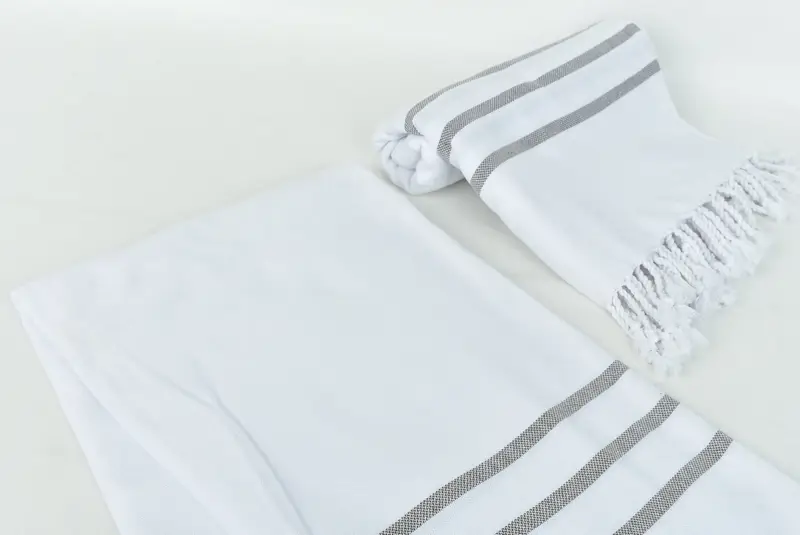 Monogram Towels, Custom Wedding Gifts, Turkish Tea Towel, Personalized Hand Towel, Wedding Gift, Bachelorette Gifts, 40x24 Cotton Striped Towel - 7