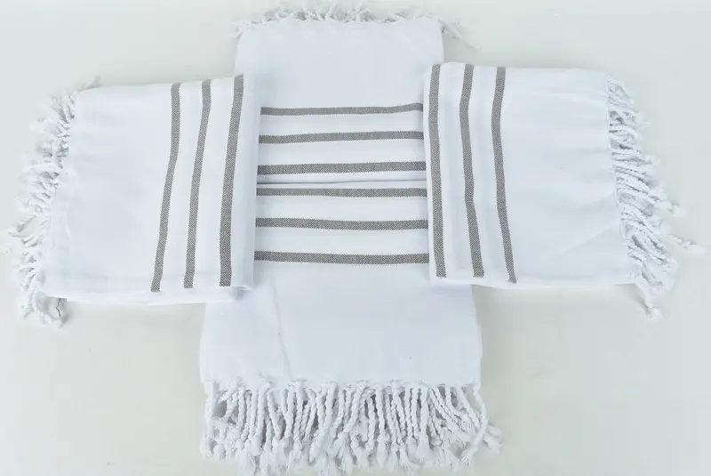 Monogram Towels, Custom Wedding Gifts, Turkish Tea Towel, Personalized Hand Towel, Wedding Gift, Bachelorette Gifts, 40x24 Cotton Striped Towel - 6