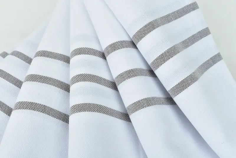 Monogram Towels, Custom Wedding Gifts, Turkish Tea Towel, Personalized Hand Towel, Wedding Gift, Bachelorette Gifts, 40x24 Cotton Striped Towel - 5