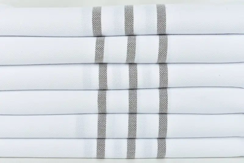 Monogram Towels, Custom Wedding Gifts, Turkish Tea Towel, Personalized Hand Towel, Wedding Gift, Bachelorette Gifts, 40x24 Cotton Striped Towel - 2