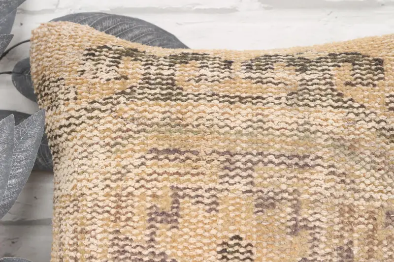 16x16 Beige Pillow Cover, Vintage Kilim Throw Pillow, Gift Pillow, Chair Pillow, Boho Pillow Sham Cover, Retro Cushion, Pillow, Hippie Throw Cushion - 2