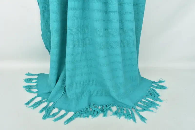96x68 Cotton Stonewashed Striped Towel, Bedspread, Boho Throw Blankets, Bridal Shower Gift, Bridal Party Gifts, Customized Turkish Blanket - 8