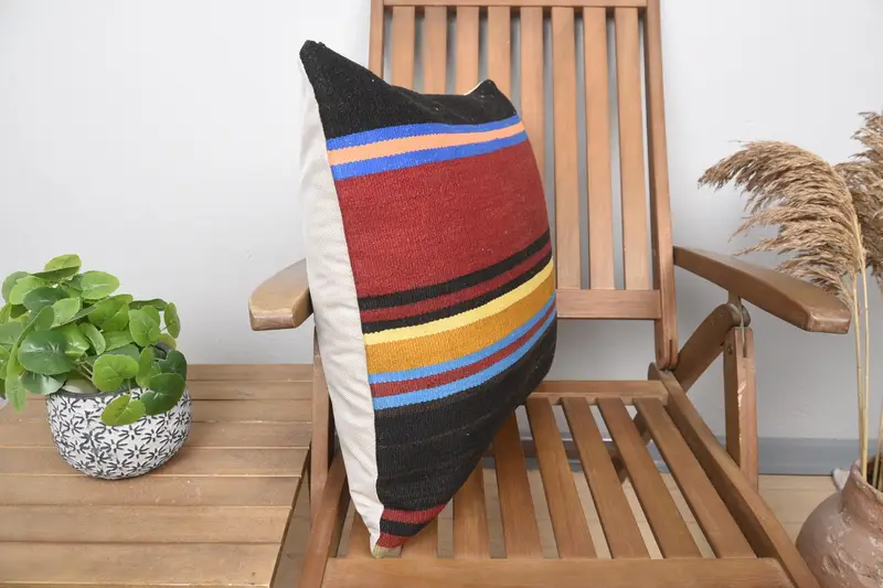 20x20 Red Pillow Case, Turkish Pillow, Throw Kilim Pillow, Wholesale Cushion, Hippie Throw Pillow Cover, Kilim Pillow, Pillow Cover - 2
