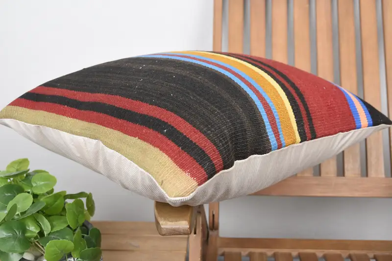 20x20 Red Pillow Case, Turkish Pillow, Throw Kilim Pillow, Wholesale Cushion, Hippie Throw Pillow Cover, Kilim Pillow, Pillow Cover - 6