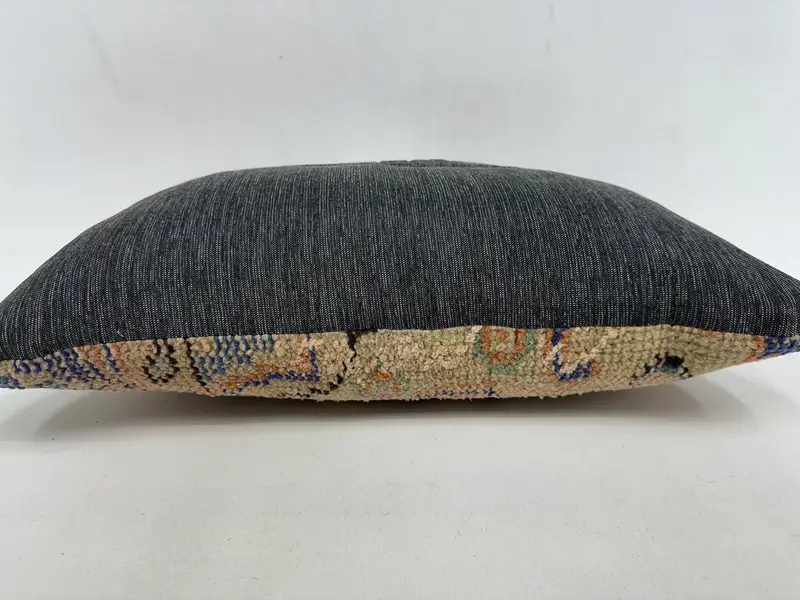 Pillow for Couch, Gift Pillow, Ikat Pillow Sham, Antique Pillows, Bohemian Cushion Cushion Case, 12x20 Beige Cushion, Pillow Cover - 7