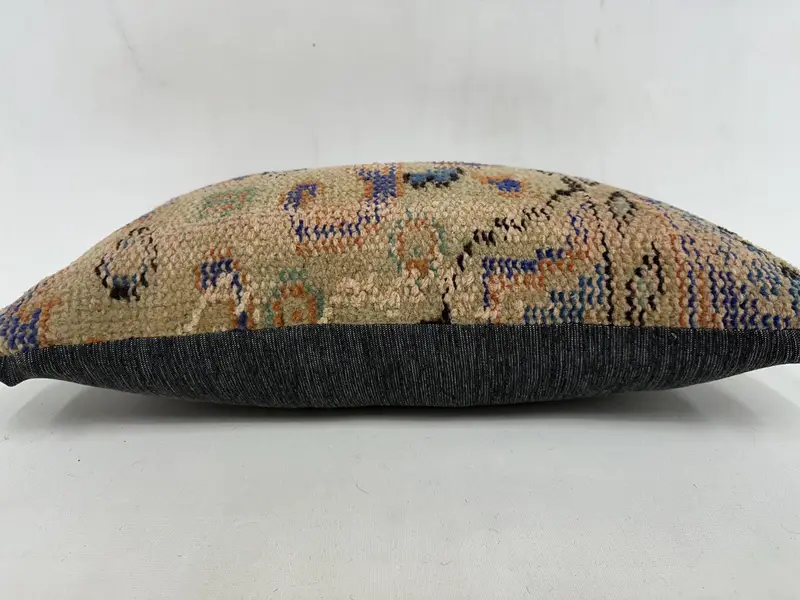 Pillow for Couch, Gift Pillow, Ikat Pillow Sham, Antique Pillows, Bohemian Cushion Cushion Case, 12x20 Beige Cushion, Pillow Cover - 5