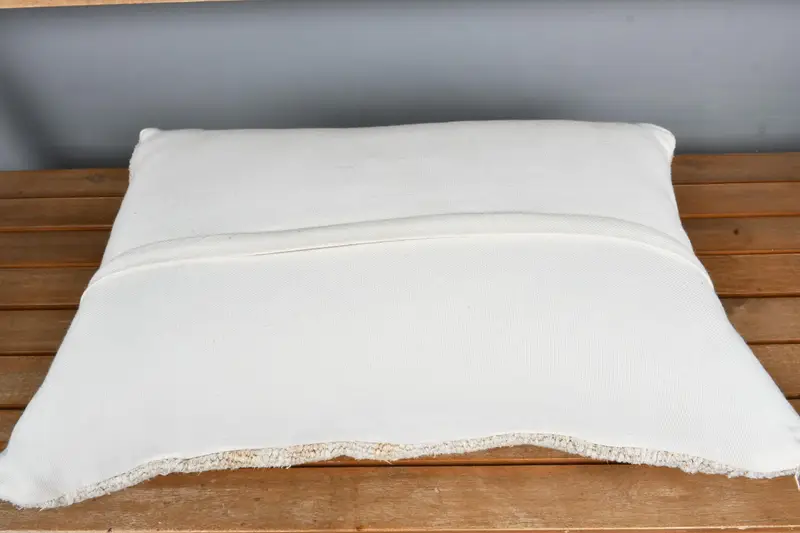 Pillow, Outdoor Pillow Case, Gift Pillow, Boho Pillow Sham Cover, Vintage Kilim Throw Pillow, 16x24 Beige Pillow - 5