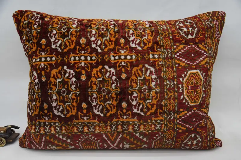 Pillow for Couch, Gift Pillow, 20x28 Orange Cushion, Bench Cushion, Decorative Bolster Pillow Case, Kilim Cushion Sham, Pet Cushion Case, Cushion - 1