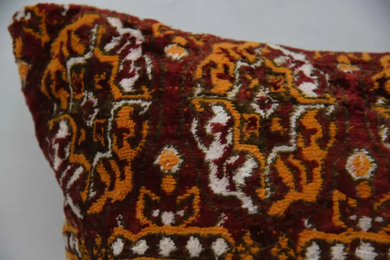 Pillow for Couch, Gift Pillow, 20x28 Orange Cushion, Bench Cushion, Decorative Bolster Pillow Case, Kilim Cushion Sham, Pet Cushion Case, Cushion - 2
