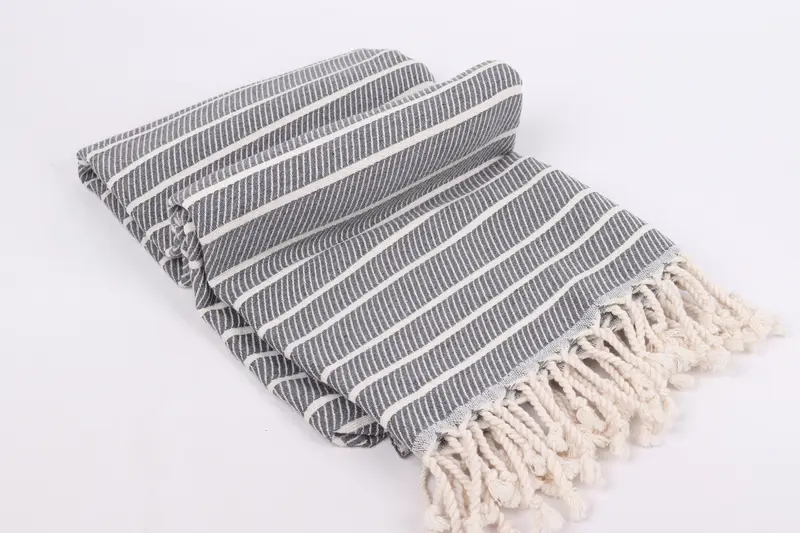 Bachelorette Favor, Quick-dry towel, Gym Towel, 70x40 Cotton Striped Towel, Cotton towel, Lightweight towel, Hammam Towel USA, Gift For Wedding Day - 6