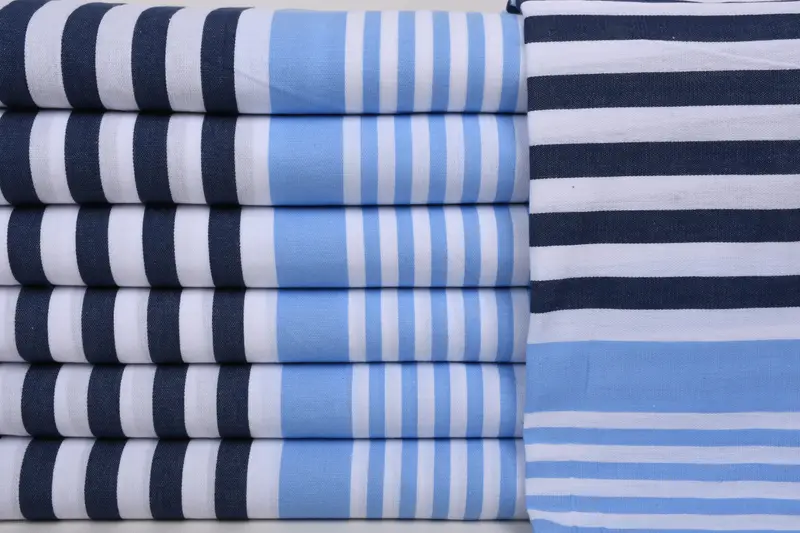 Custom Towel Beach, Soft and absorbent Turkish towel, Thin towel, Handmade Gift, Gifts For Him, Valentines Day Gift, 68x36 Cotton Striped Towel - 1