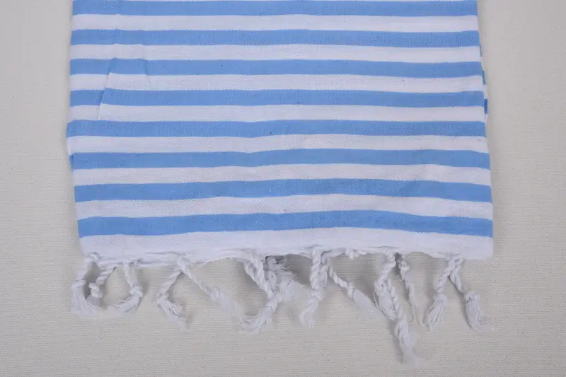 Custom Towel Beach, Soft and absorbent Turkish towel, Thin towel, Handmade Gift, Gifts For Him, Valentines Day Gift, 68x36 Cotton Striped Towel - 3