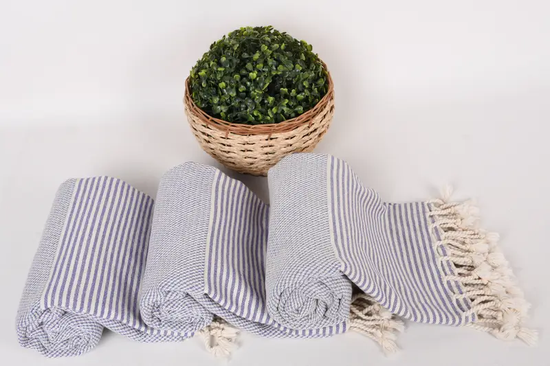 Bachelorette Party Gifts, Summer Towel, Handwoven Turkish bath towel, Beach Towel Gift, Spa Gift, 70x36 Cotton Striped Towel, Sand-free towel - 8