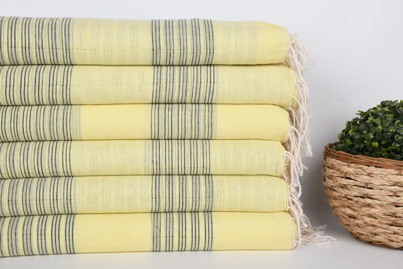 Personalized Towel, Holiday Towel, Yoga Towel, Monogrammed Beach Towel, 70x40 Cotton Striped Towel, Wedding Day Gift For Bride, Soft towel - 2