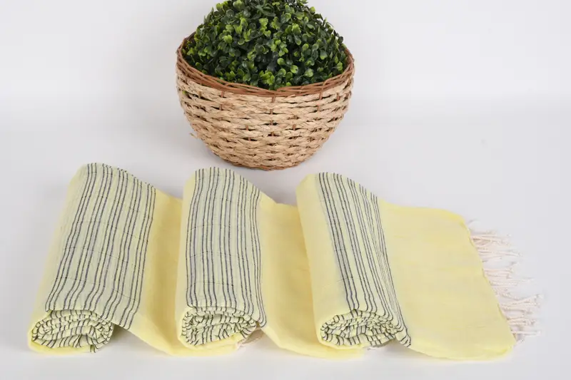 Personalized Towel, Holiday Towel, Yoga Towel, Monogrammed Beach Towel, 70x40 Cotton Striped Towel, Wedding Day Gift For Bride, Soft towel - 8
