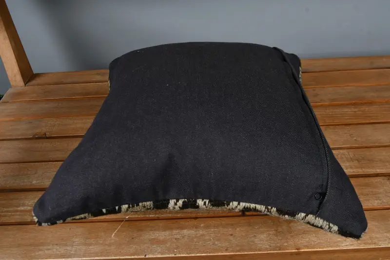 Antique Pillows, 16x16 Beige Cushion, Office Chair Cushion Cover, Nomadic Cushion, Vintage Pillow, Throw Kilim Pillow, Pillow Sham - 5