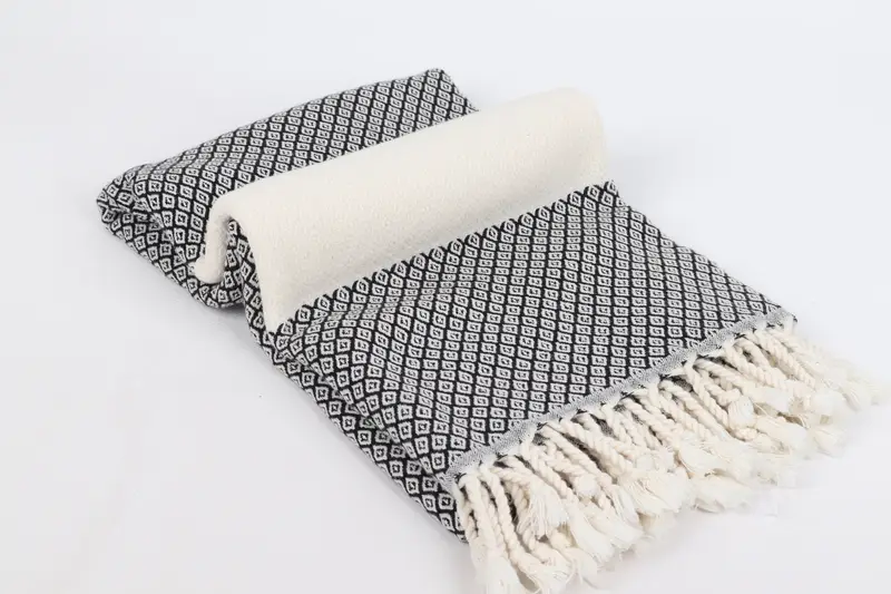 Custom Towel, Quick-Dry Beach Towel, Maid Of Honor Gift, 70x36 Linen Diamond Towel, Wedding Gifts Towel, Personalized Turkish Beach Towel - 6