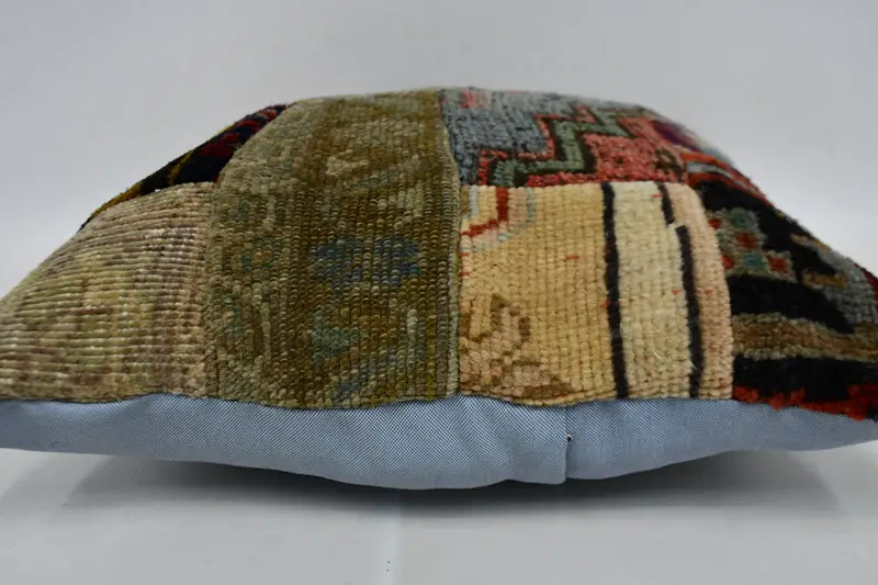 Colorful Pillow, Ethnical Kilim Rug Pillow, Kilim Pillow Cover, Pillow Cover, Handmade Kilim Cushion, 20x20 Brown Cushion Case - 6