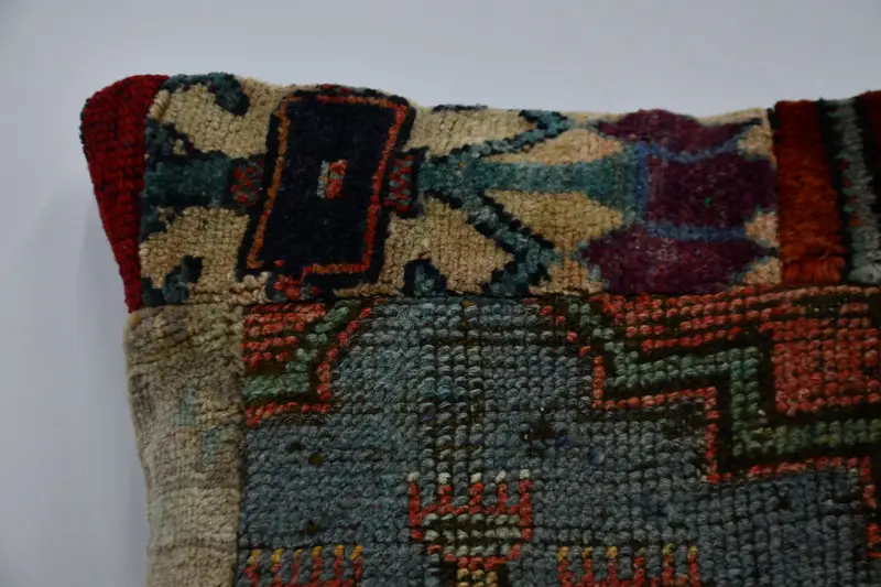 Colorful Pillow, Ethnical Kilim Rug Pillow, Kilim Pillow Cover, Pillow Cover, Handmade Kilim Cushion, 20x20 Brown Cushion Case - 2