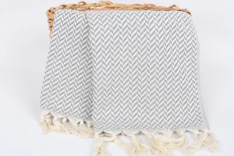 Bridesmaid Gift Towel, Embroidery Towel, Boyfriend Gift, 36x18 Cotton Chevron Towel, Personalized Gifts, Wedding Gift, Personalized Kitchen Towel - 5
