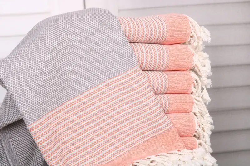 Valentines Day Gift Idea, Quick-dry towel, Best Beach Towel, Eco-friendly Turkish peshtemal towel, Bridesmaid Gift Towel, 64x40 Cotton Diamond Towel - 1