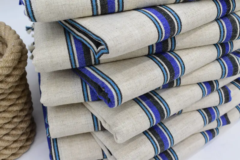 Thin towel, 70x38 Cotton Striped Towel, Wedding Favors, Bridal Shower Gift, Best Friend Christmas Gift, Turkish Beach Towel Monogram, Holiday Towel - 6