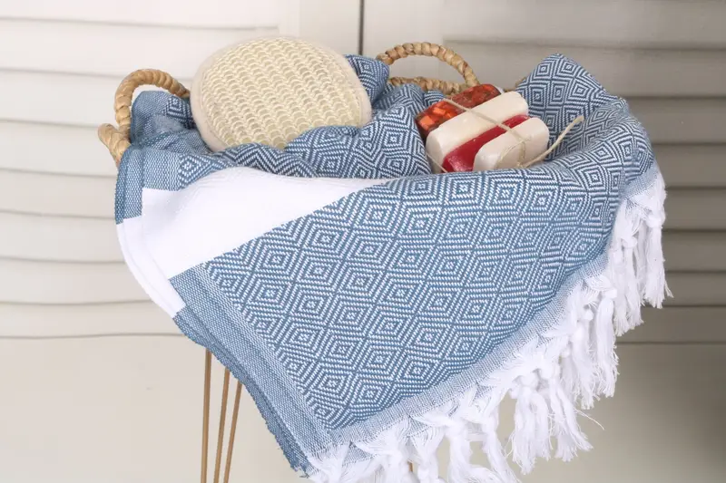 70x40 Cotton Diamond Towel, Beach Towel Bulk, Turkish bath towel, Eco-Friendly Turkish Towel, Bachelorette Party Decorations, Home Decor Towel - 2