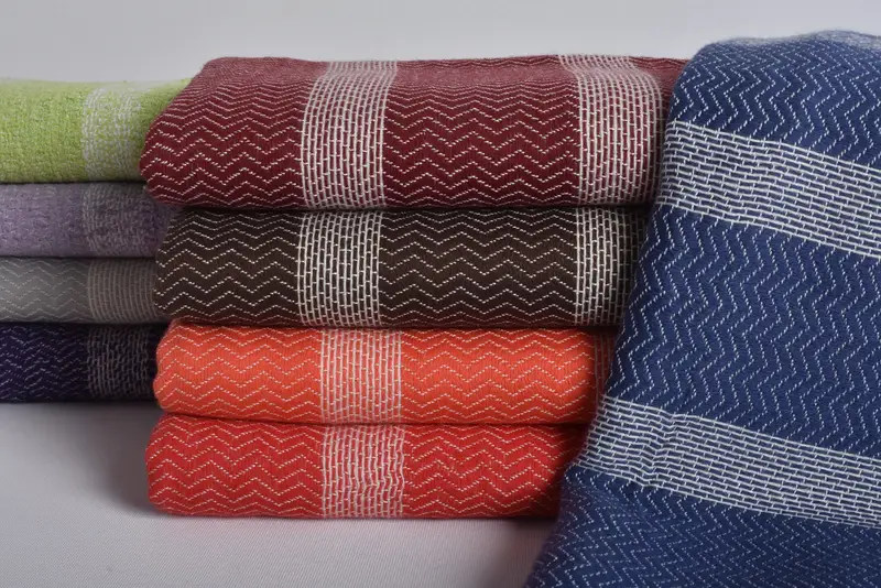 Turkish Beach Towel Bachelorette Orange Striped, 70x36 Inches