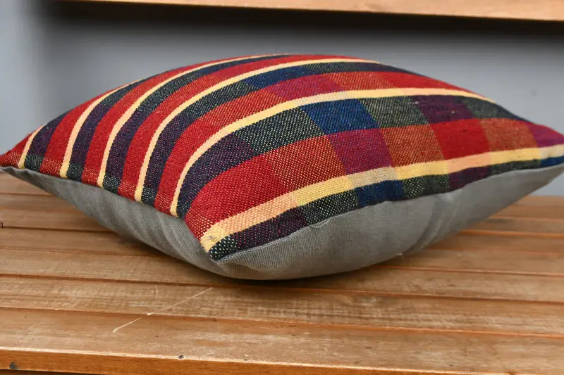 Cushion, 16x16 Red Cushion Case, Pillow for Couch, Kilim Pillow Cover, Pillow for Sofa, Vintage Kilim Pillow Pillow Case - 3