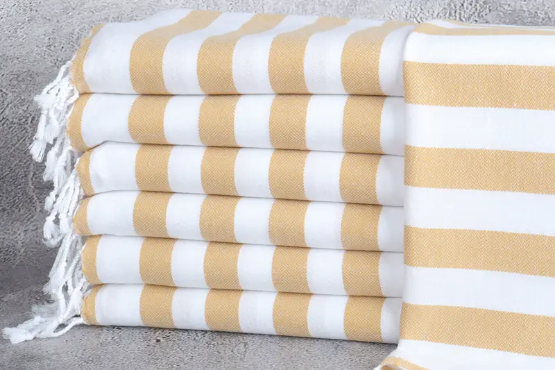 44x20 Cotton Striped Towel, Monogram Towels, Housewarming Gift, Personalized Hand Towel, Wedding Gift, Merry Christmas Gifts, Monogrammed Hand Towel - 1