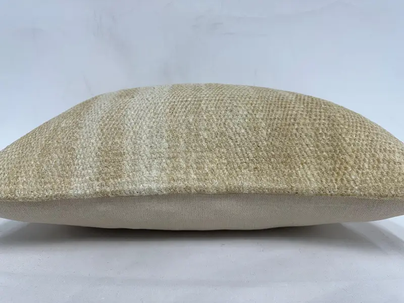 20x28 Beige Cushion, Gift Pillow, Pillow Sham, Handmade Kilim Cushion, Living Room Throw Cushion Case, Nomadic Pillow, Vintage Kilim Pillow - 5