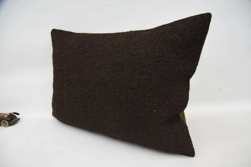 Vintage Kilim Pillow Pillow Cover, Pillow Cover, Pillow for Couch, Turkish Kilim Pillow, 20x28 Brown Cushion, Home Decor Pillow - 5