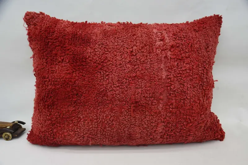 20x28 Red Pillow, Kilim Pillow Cover, Vintage Pillow, Handwoven Pillow Cover, Gift Pillow, Authentic Pillow Sham, Cushion Case - 4