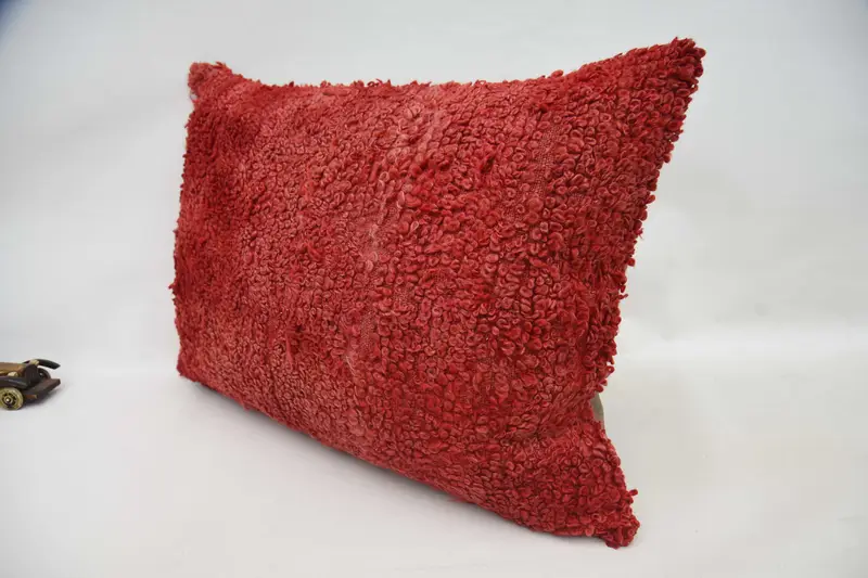20x28 Red Pillow, Kilim Pillow Cover, Vintage Pillow, Handwoven Pillow Cover, Gift Pillow, Authentic Pillow Sham, Cushion Case - 5
