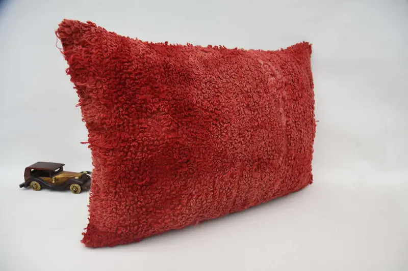 20x28 Red Pillow, Kilim Pillow Cover, Vintage Pillow, Handwoven Pillow Cover, Gift Pillow, Authentic Pillow Sham, Cushion Case - 2