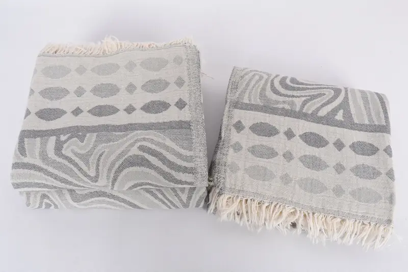 Custom Gift, Birthday Gift, Lightweight Turkish towel, 70x40 Cotton Geometric Towel, Organic cotton Turkish peshtemal towel, Personalized Towel - 8