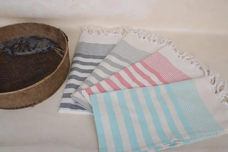 36x18 Cotton Striped Terry Towel, Personalized Gifts, Personalized Hand Towel, Turkish Tea Towel, Bridal Shower Gifts, Wedding Anniversary Gift - 7