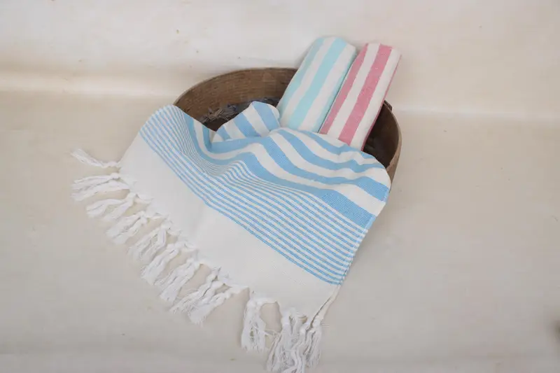 36x18 Cotton Striped Terry Towel, Personalized Gifts, Personalized Hand Towel, Turkish Tea Towel, Bridal Shower Gifts, Wedding Anniversary Gift - 6