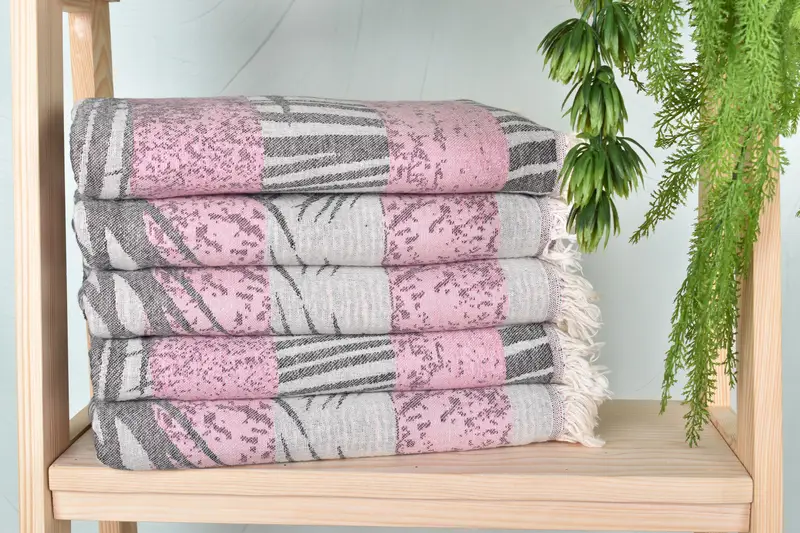 Custom Gift, Spa Towel, Wedding Hand Made Gift, 78x38 Cotton Floral Design Towel, Home Decor Gifts, Anniversary Gift For Her, Sand-free towel - 3