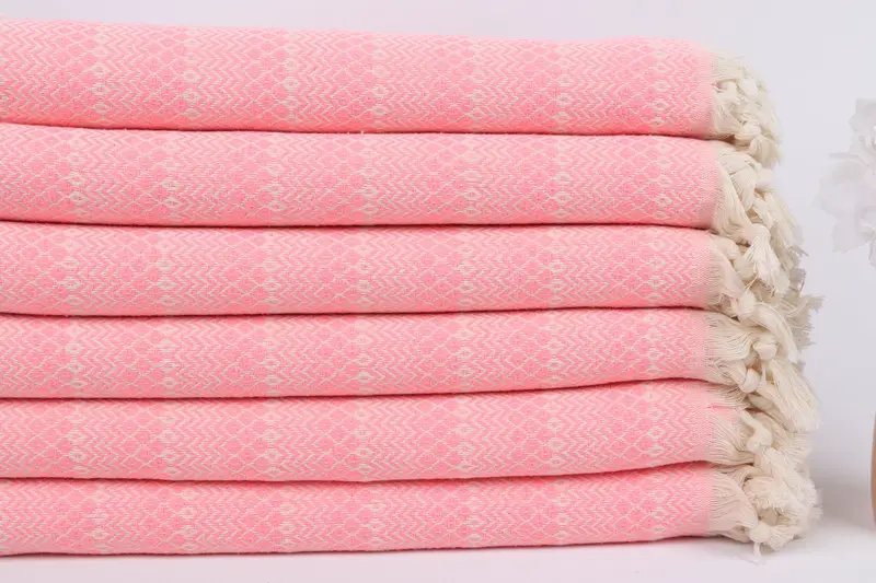 Christmas Favors, Turkish bath towel, Large Turkish Towel, Handmade Gift, Peshtemal Towel, 70x38 Cotton Diamond Towel, Pool Towels, Kids Beach Towel - 3