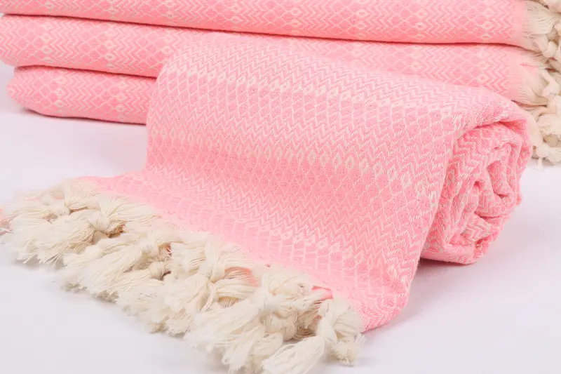 Christmas Favors, Turkish bath towel, Large Turkish Towel, Handmade Gift, Peshtemal Towel, 70x38 Cotton Diamond Towel, Pool Towels, Kids Beach Towel - 4