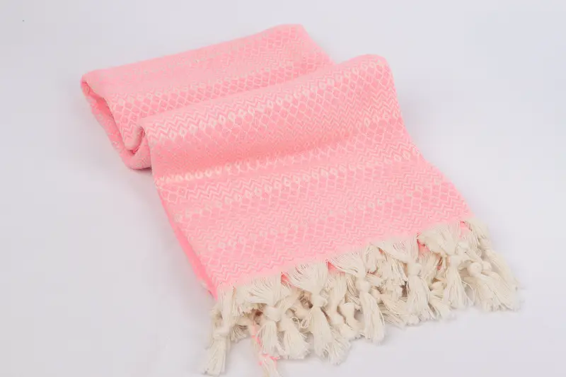 Christmas Favors, Turkish bath towel, Large Turkish Towel, Handmade Gift, Peshtemal Towel, 70x38 Cotton Diamond Towel, Pool Towels, Kids Beach Towel - 6